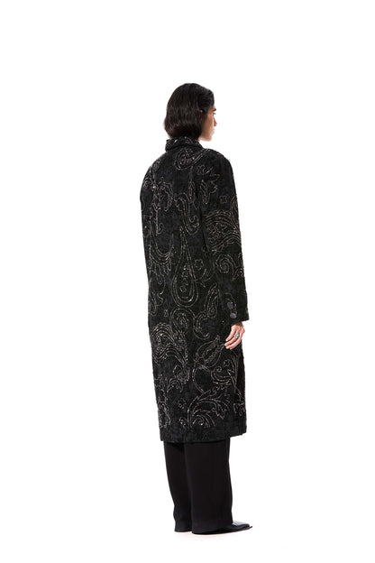'PAISFLARE' EMBELLISHED COAT