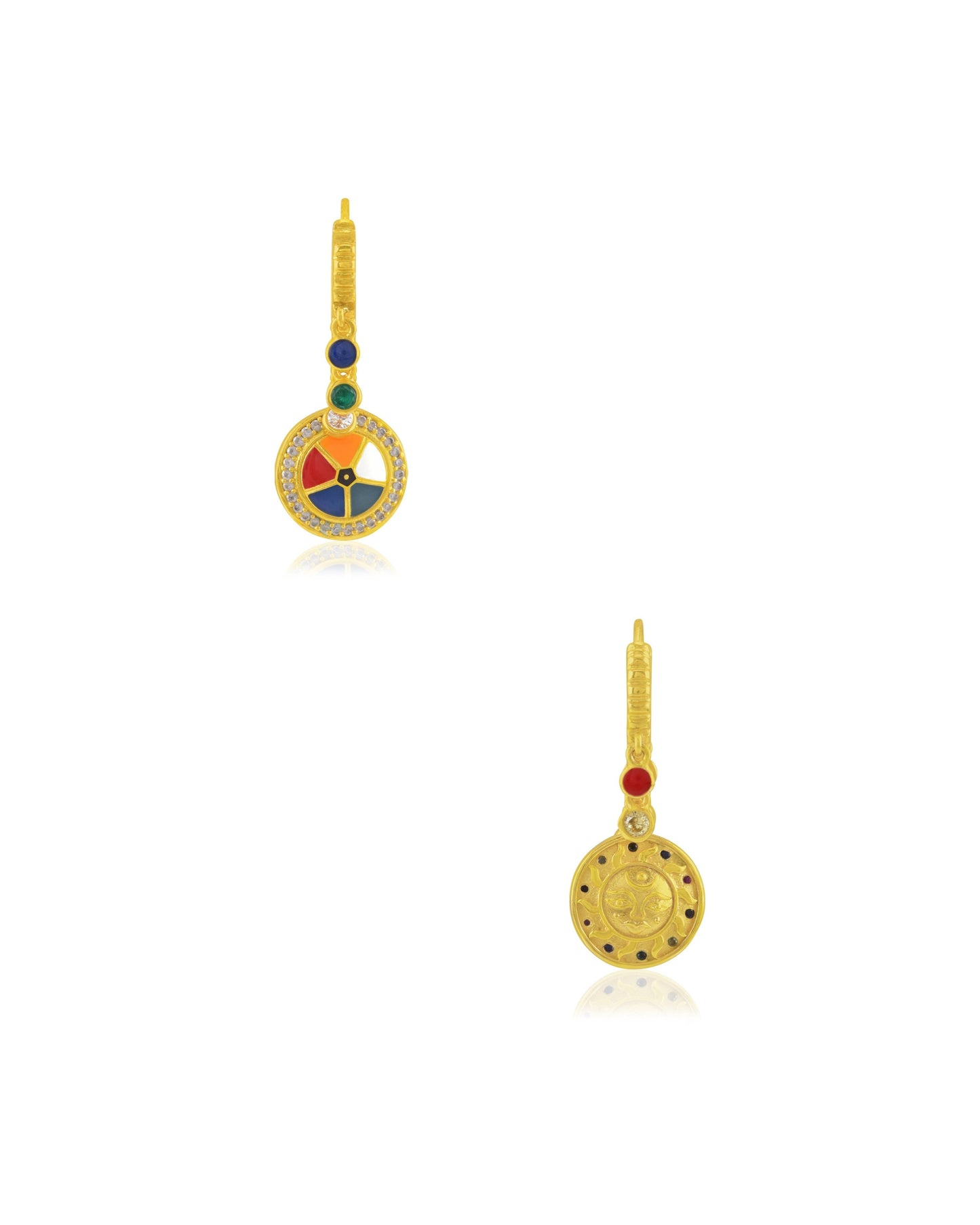 Pachranga Orbis Drop Ear Studs