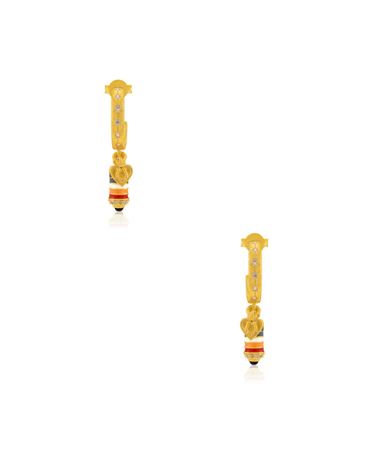 Pachranga Cylin Drop Earrings