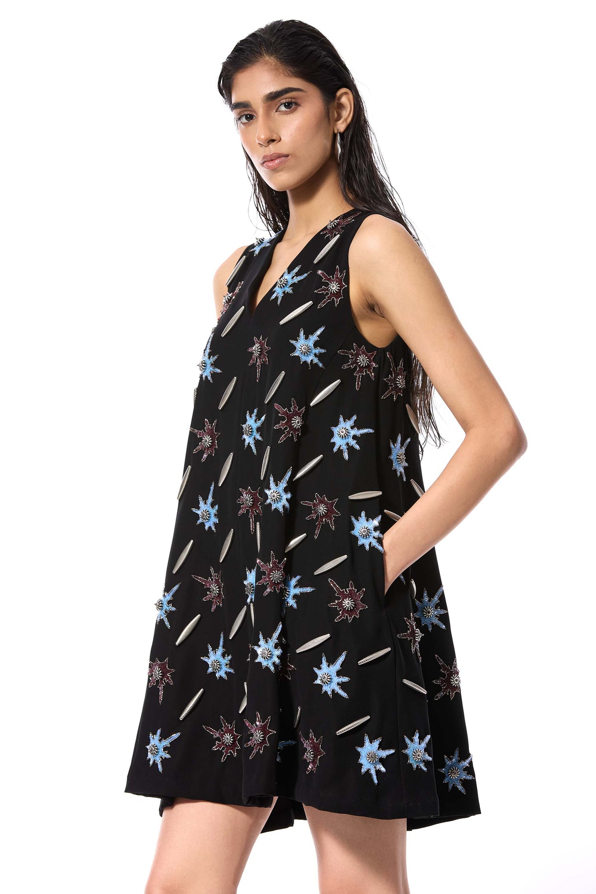 'STARLACE' EMBELLISHED DRESS