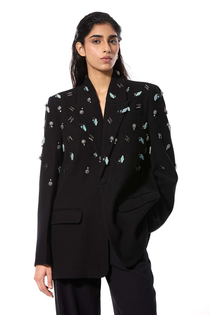 'DUSKEI' EMBELLISHED BLAZER