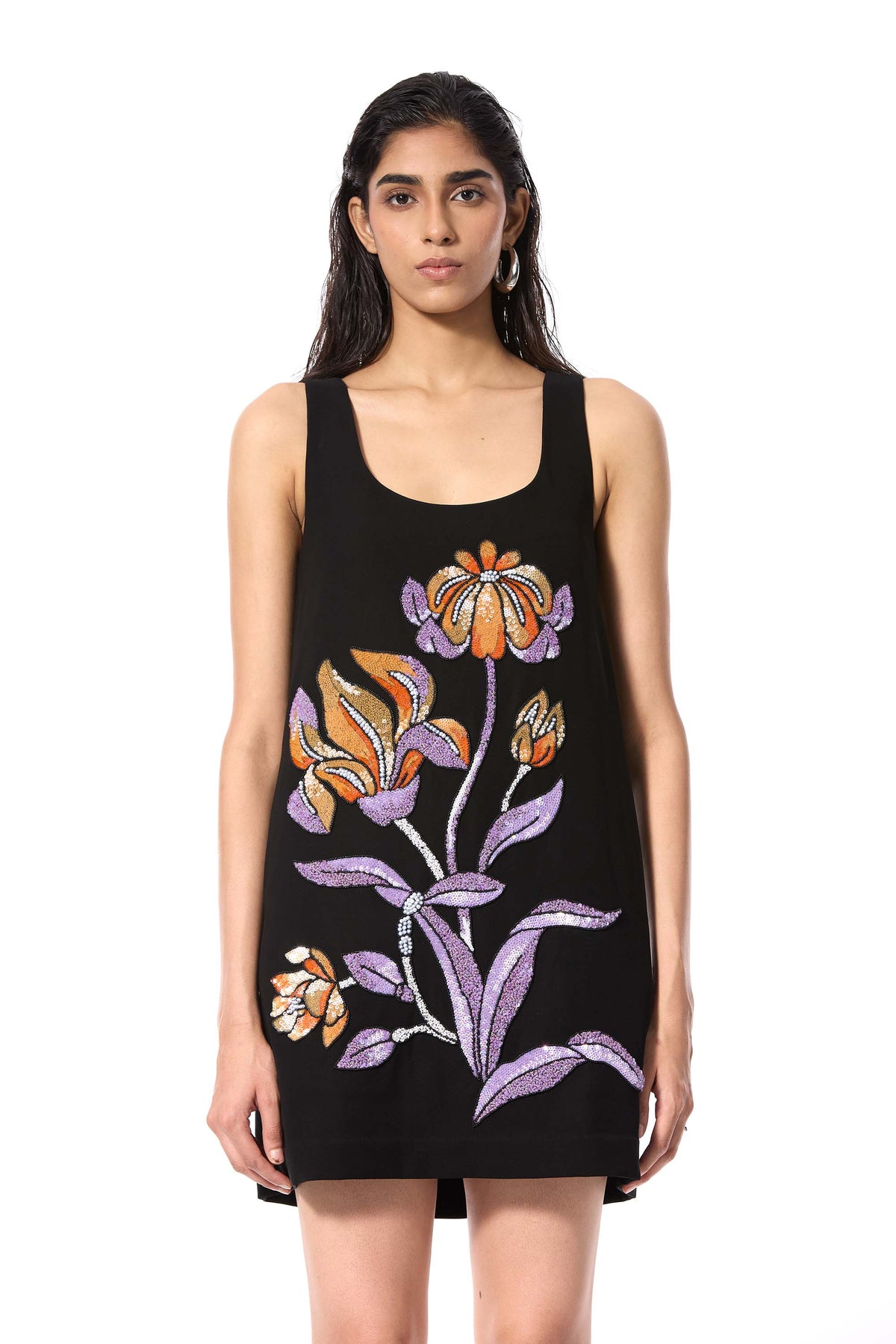 'SECRET EDEN' EMBELLISHED DRESS