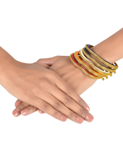 Pachranga Bangles (Set Of 5)