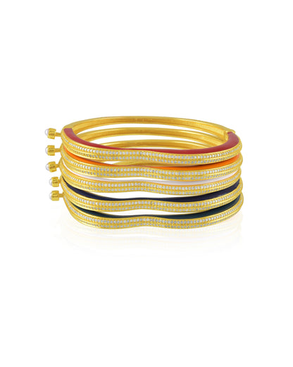 Pachranga Bangles (Set Of 5)
