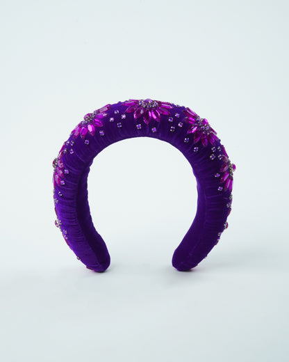 Bejeweled Hairband (Purple)