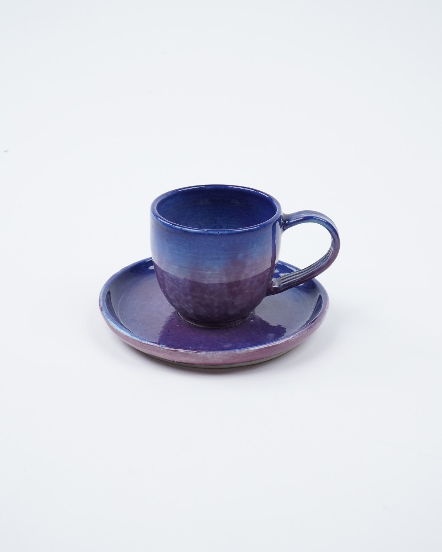 Cup & Saucer Set (Blue & Purple)