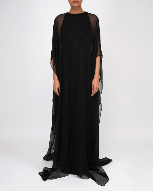 Cape Dress (Black)