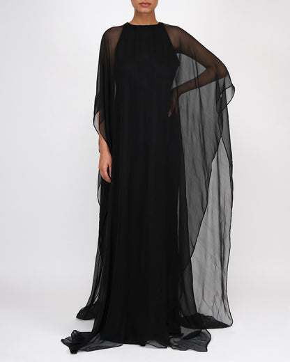 Cape Dress (Black)