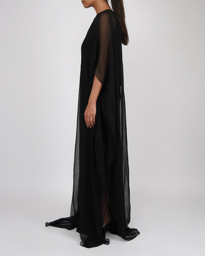 Cape Dress (Black)