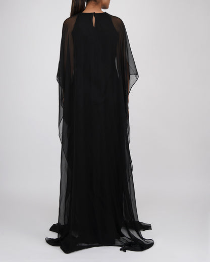 Cape Dress (Black)