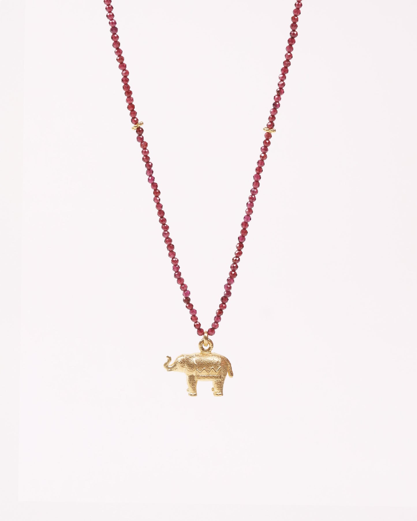 Hathi Necklace (Red Garnet)