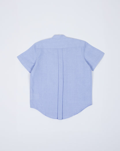 Chinese Collar Shirt (Light Blue)