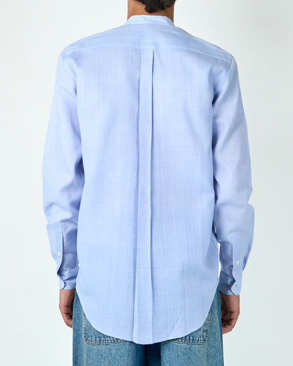 Chinese Collar Shirt (Light Blue)