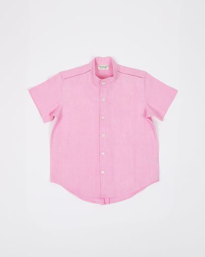 Chinese Collar Shirt (Pink)