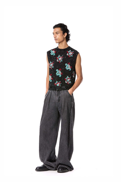 'PALOMA' EMBELLISHED VEST