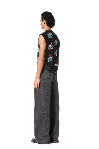 'PALOMA' EMBELLISHED VEST