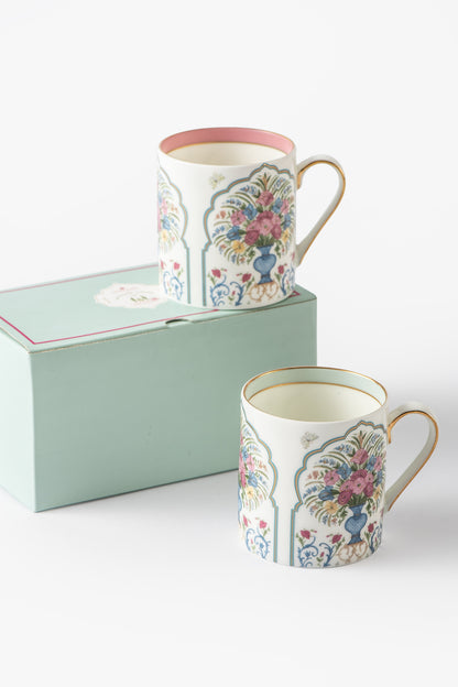 Jaipur Rose Tea Mug (Set of 2)