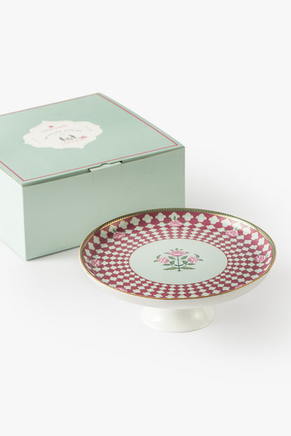 Jaipur Rose Pedestal Dish