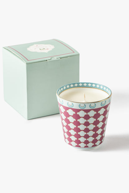 Jaipur Rose Chand Ceramic Candle
