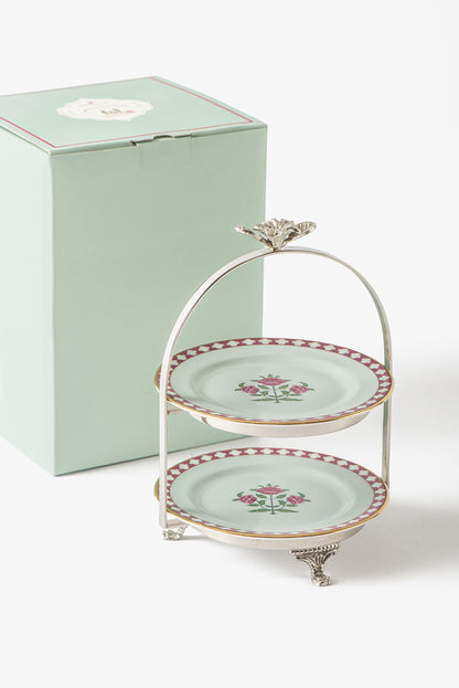 Jaipur Rose Petit Plate Stand (Set of 3)