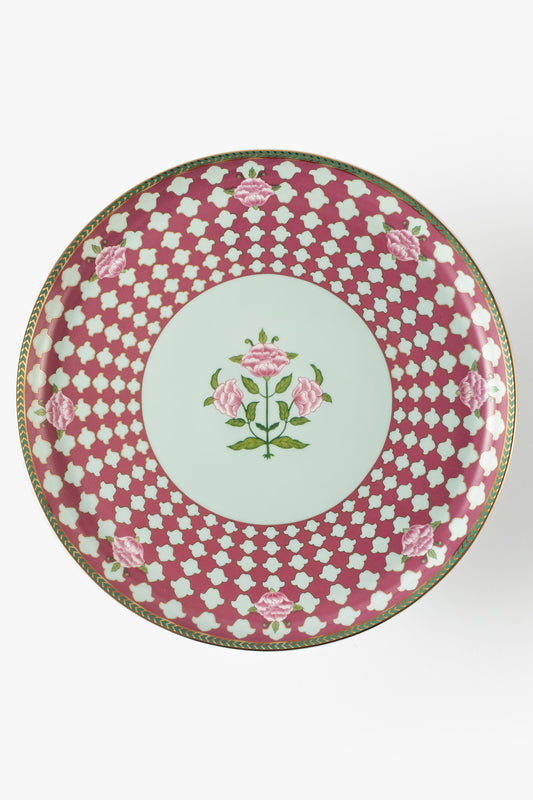 Jaipur Rose Pedestal Dish