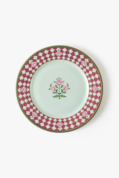 Jaipur Rose Lattice Dessert Plate (Set of 2)