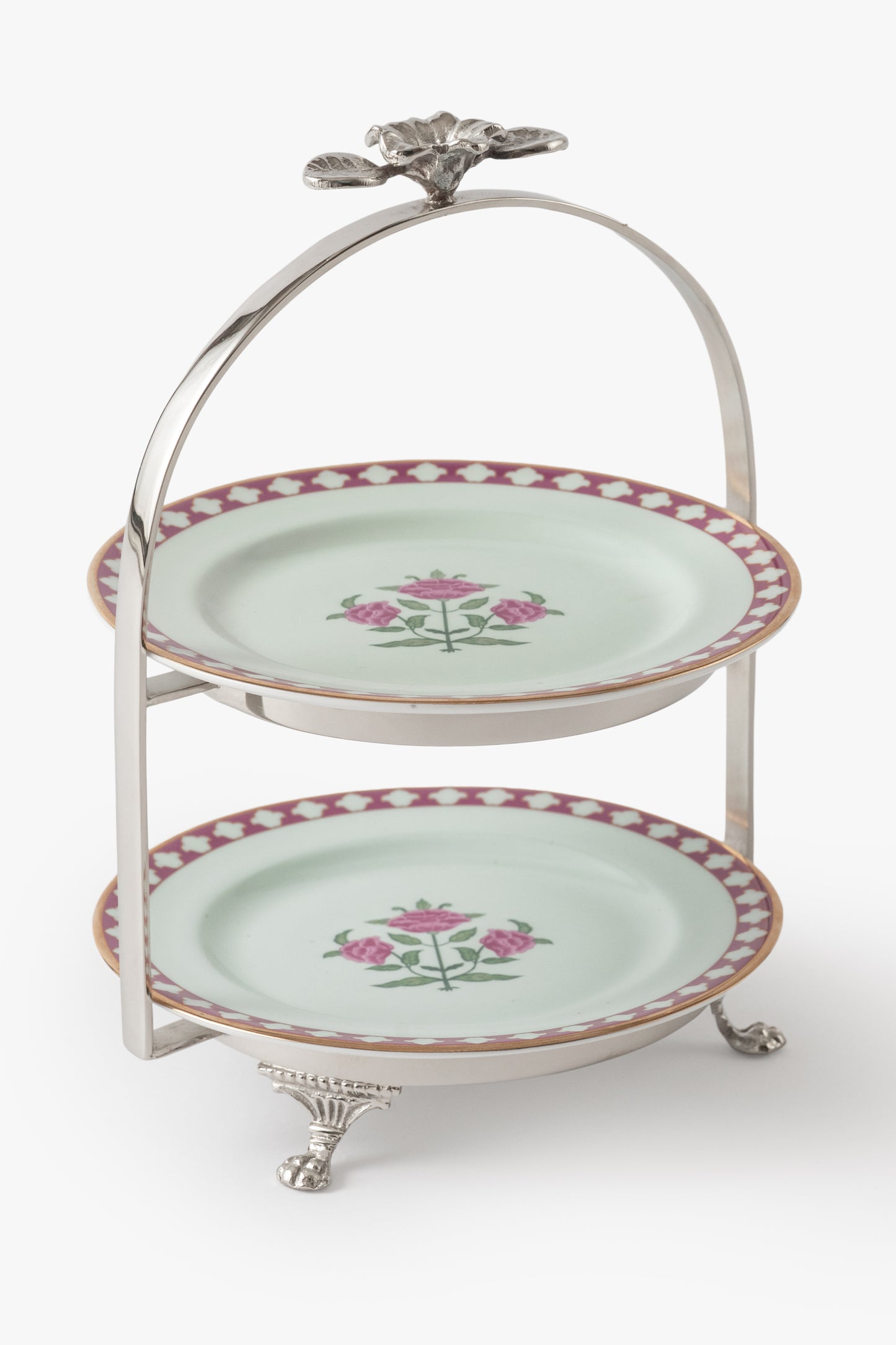 Jaipur Rose Petit Plate Stand (Set of 3)