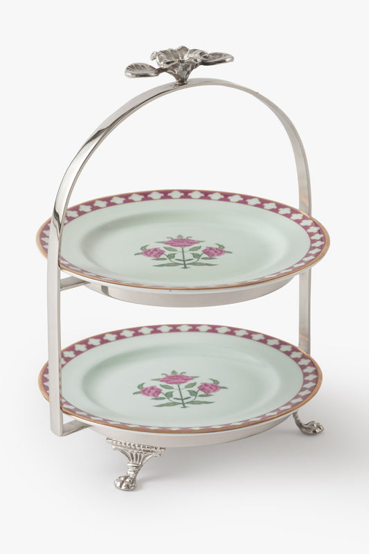 Jaipur Rose Petit Plate Stand (Set of 3)