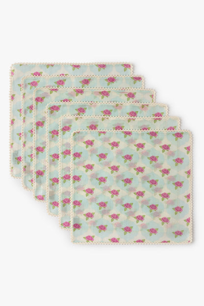 Jaipur Rose Tea Napkins (Set of 6)