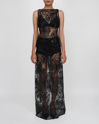 Embellished Skirt (Black)