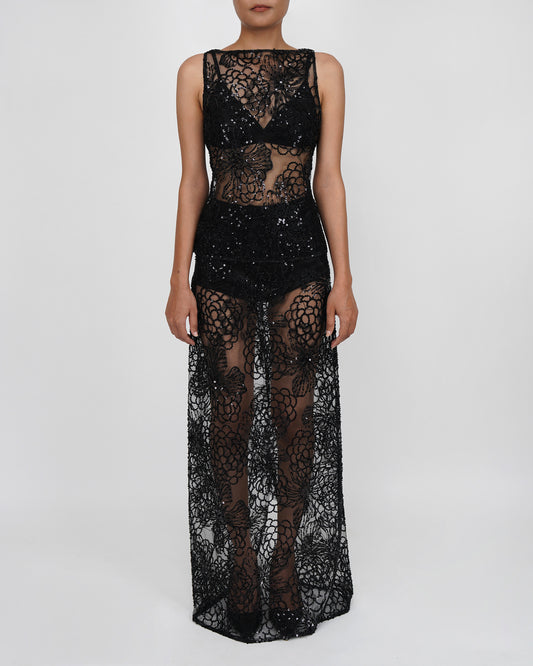 Embellished Skirt (Black)