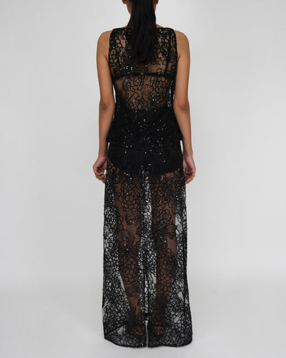 Embellished Skirt (Black)
