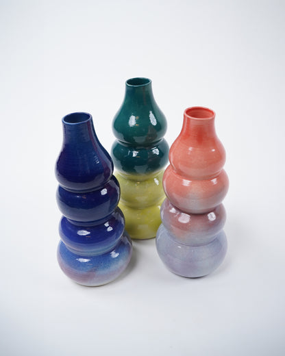 Four Layer Vase (Blue & Purple)