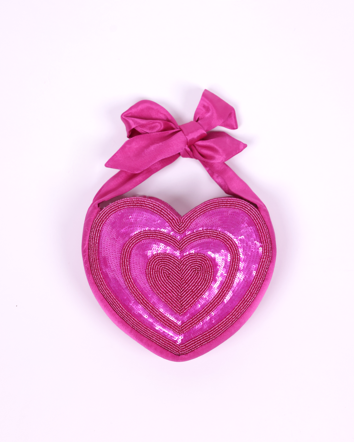 TPA X NBNW Heart in heart Knot Purse (Hot Pink)