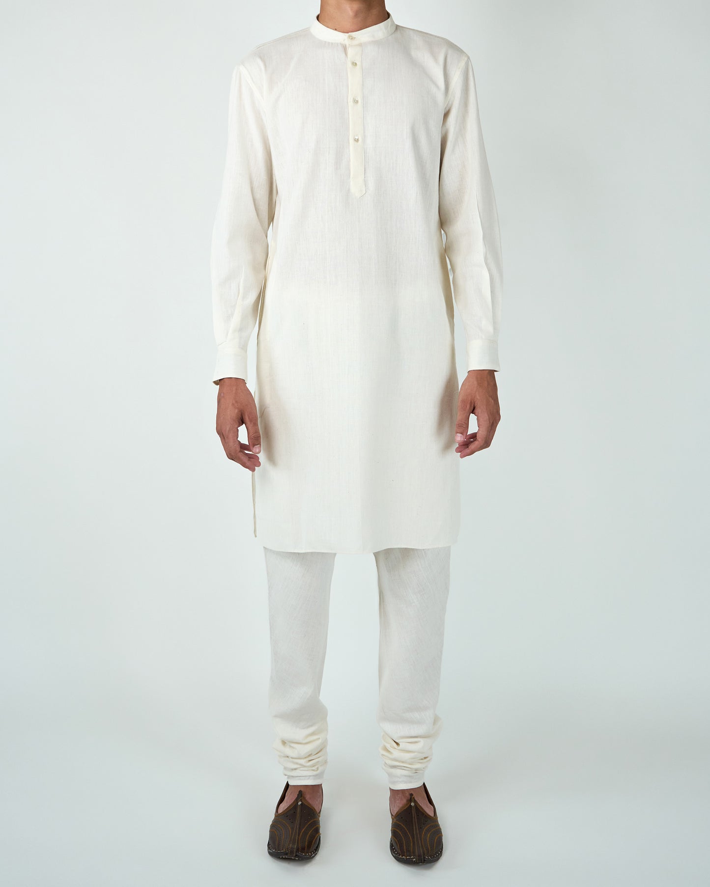 Kurta and Pyjama Set (Off White)