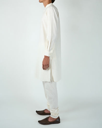 Kurta and Pyjama Set (Off White)