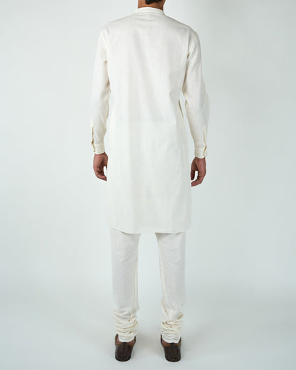 Kurta and Pyjama Set (Off White)