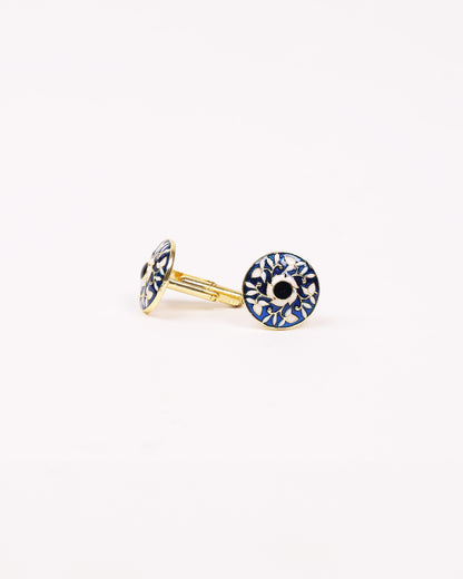 Meenakari Cufflink (Shahi Blue)