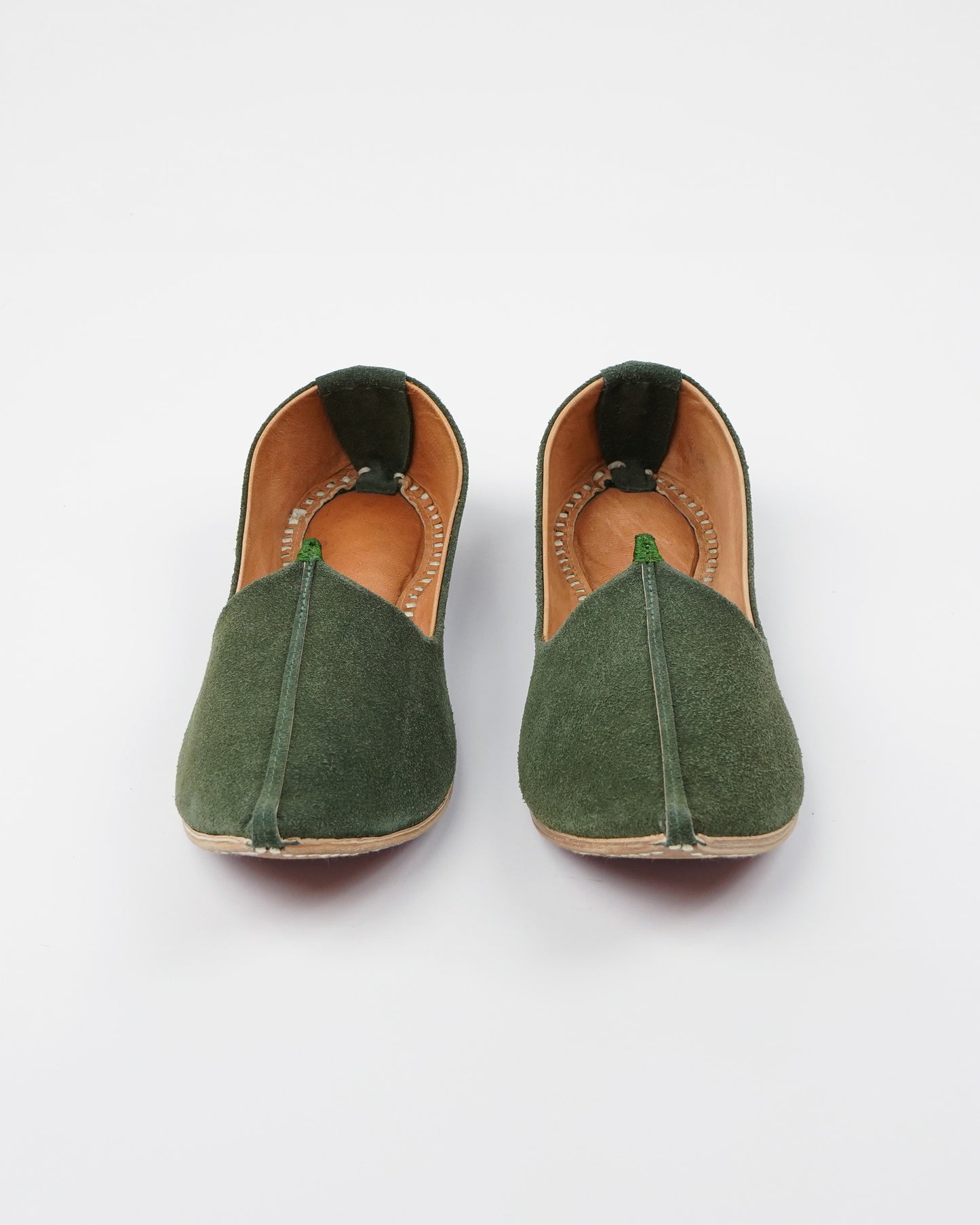 Green Suede Jutti