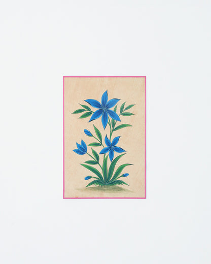 Miniature Painting Postcard (Blue)