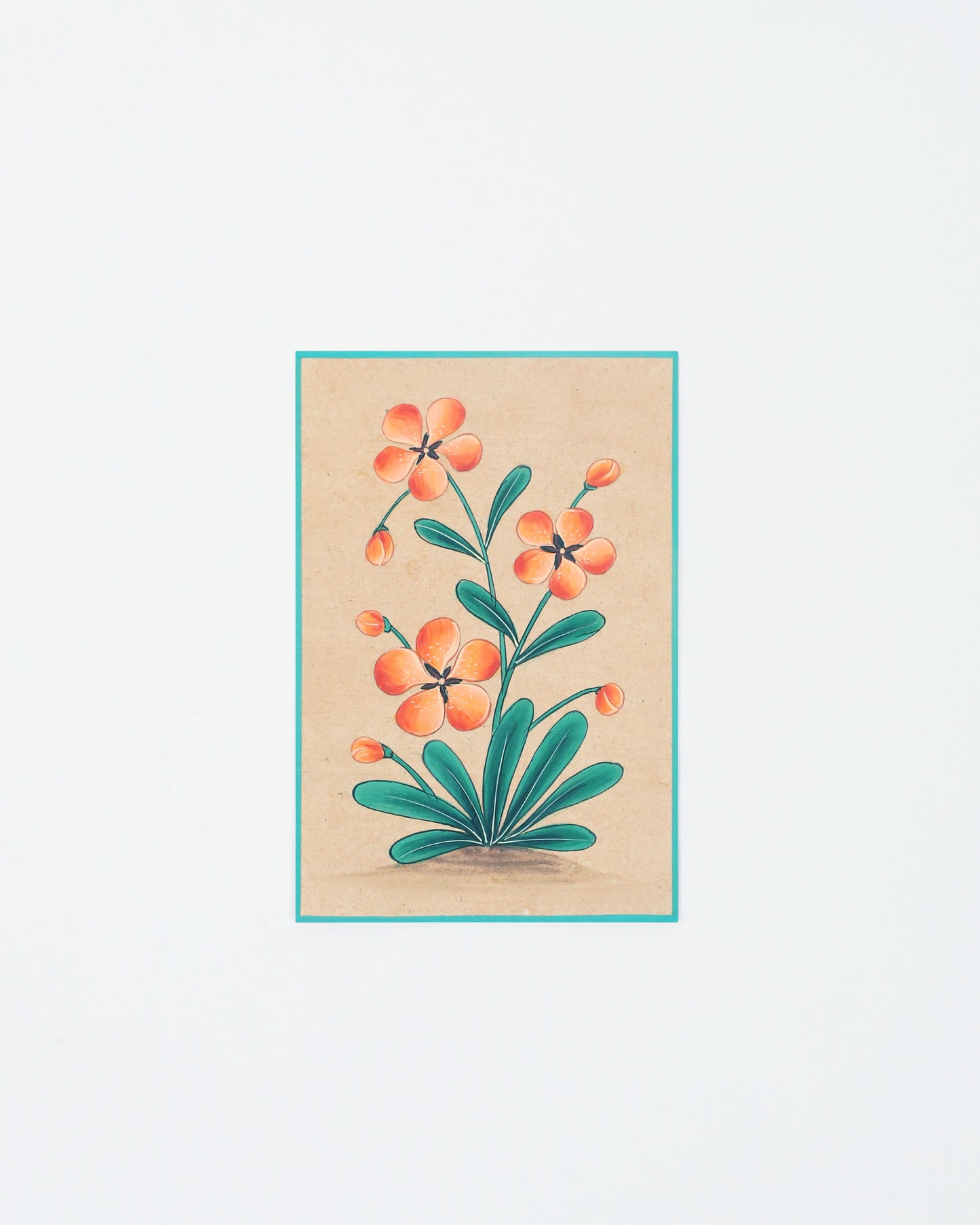 Miniature Painting Postcard (Orange)