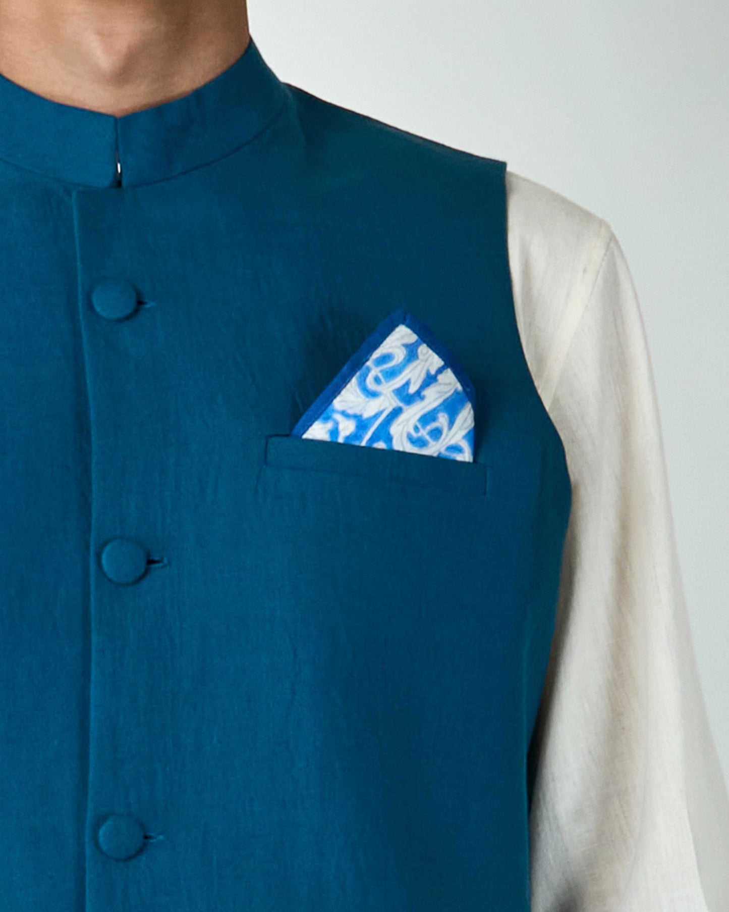 Chhavi Niwas Pocket Square (Blue)