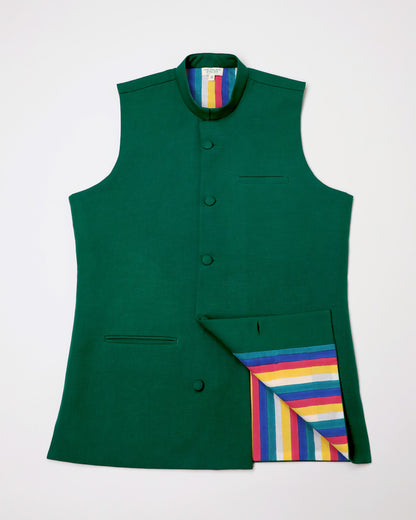 Nehru Jacket (Green)