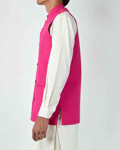 Nehru Jacket (Hot Pink)