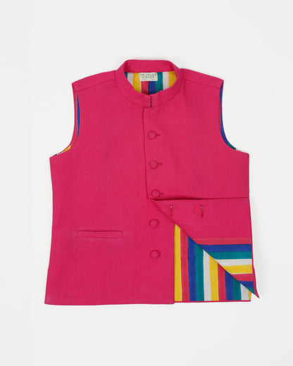 Nehru Jacket (Pink)