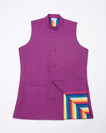 Nehru Jacket (Purple)