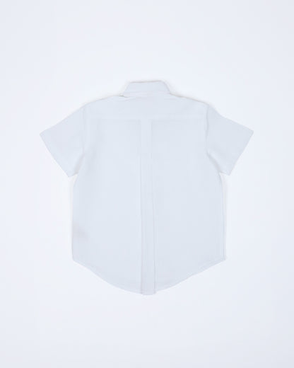 Wing-Tip Collar Shirt (White)