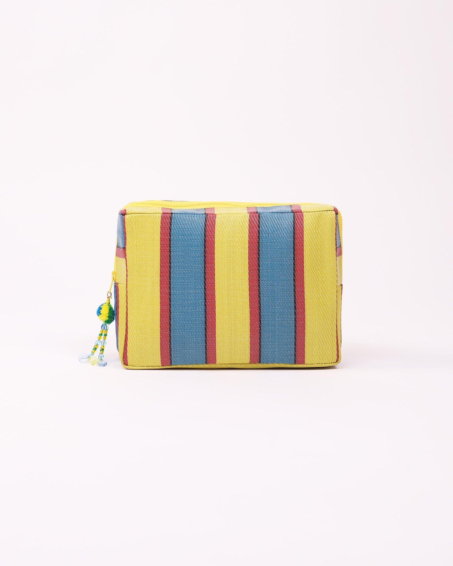 Nylon Essential Pouch (yellow & blue)