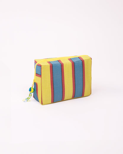 Nylon Essential Pouch (yellow & blue)