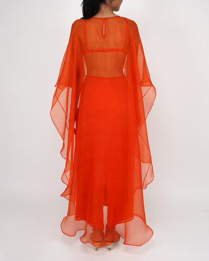 Organza Skirt (Orange)